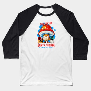 Mushroom Santa Claus Baseball T-Shirt